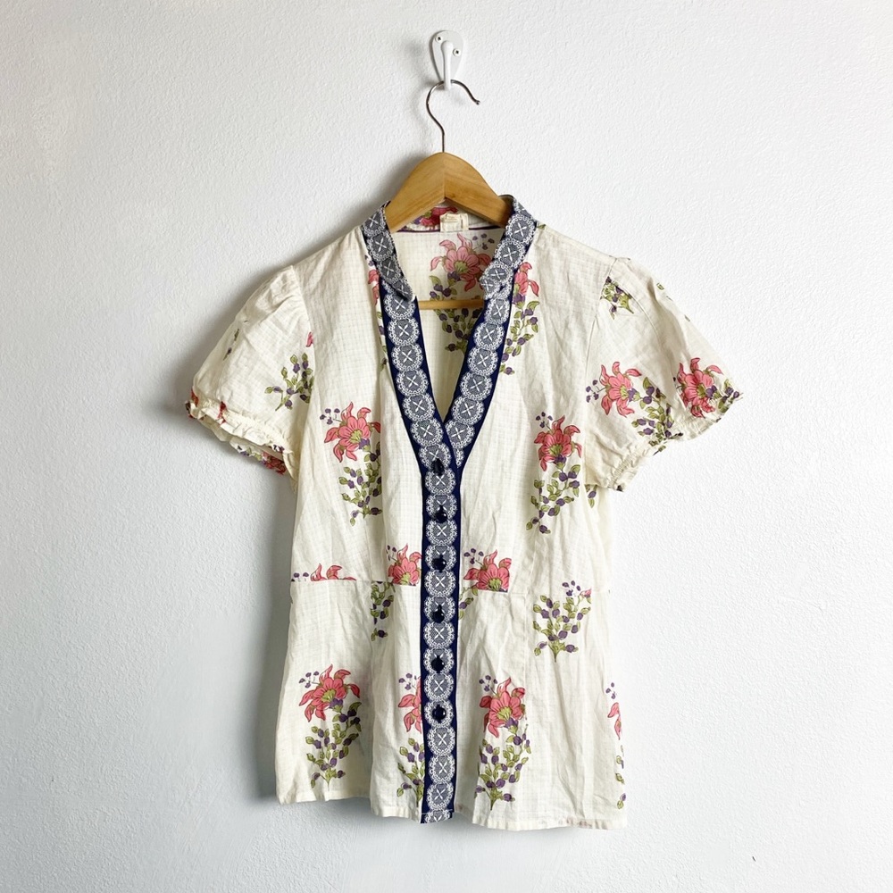 Anthropologie Edme & Esyllte floral top